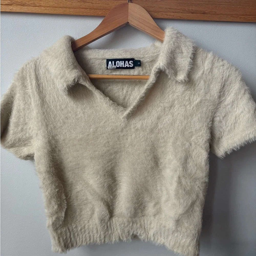 Alohas Maude Tricot Eyelash Sweater - Picture 3 of 5